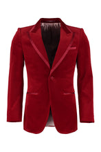 Load image into Gallery viewer, Single-breasted velvet jacket