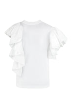 Load image into Gallery viewer, Ruffled cotton t-shirt
