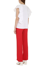 Load image into Gallery viewer, Ruffled cotton t-shirt
