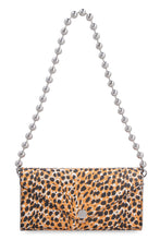 Load image into Gallery viewer, Printed leather wallet on chain
