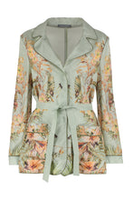 Load image into Gallery viewer, Printed silk pajama blouse
