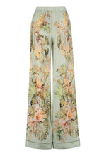 Load image into Gallery viewer, Printed silk wide-leg trousers

