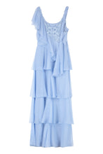 Load image into Gallery viewer, Ruffled georgette long dress
