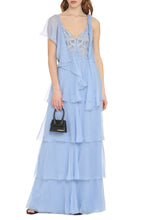 Load image into Gallery viewer, Ruffled georgette long dress
