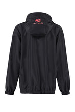 Load image into Gallery viewer, Hooded techno fabric raincoat
