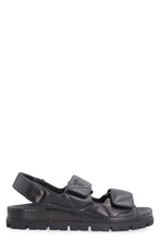 Load image into Gallery viewer, Quilted leather strap-sandals
