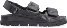 Load image into Gallery viewer, Quilted leather strap-sandals
