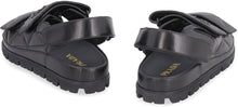 Load image into Gallery viewer, Quilted leather strap-sandals
