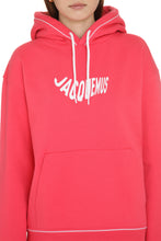 Load image into Gallery viewer, Vague Logo cotton hoodie
