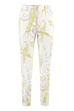 Load image into Gallery viewer, Stretch cotton stovepipe trousers
