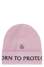 Load image into Gallery viewer, Moncler Born to Protect - Ribbed knit beanie
