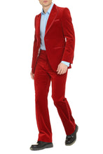 Load image into Gallery viewer, Single-breasted velvet jacket
