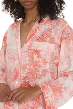 Load image into Gallery viewer, Printed silk pajama blouse
