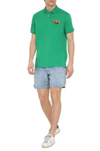 Load image into Gallery viewer, Embroidered cotton-piqué polo shirt
