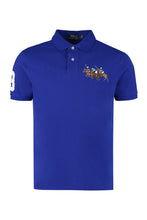 Load image into Gallery viewer, Embroidered cotton-piqué polo shirt
