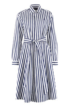 Load image into Gallery viewer, Striped cotton shirtdress
