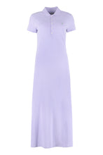 Load image into Gallery viewer, Cotton pique polo-style dress
