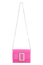Load image into Gallery viewer, Buckle Travel leather clutch with strap
