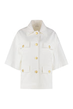 Load image into Gallery viewer, Button-front cotton jacket
