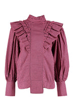 Load image into Gallery viewer, Gingham motif shirt
