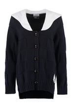 Load image into Gallery viewer, Contrasting collar cardigan
