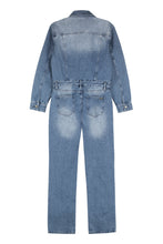 Load image into Gallery viewer, Long denim jumpsuit
