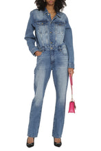 Load image into Gallery viewer, Long denim jumpsuit
