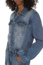 Load image into Gallery viewer, Long denim jumpsuit
