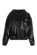 Load image into Gallery viewer, Sequin full-zip sweatshirt

