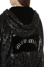 Load image into Gallery viewer, Sequin full-zip sweatshirt
