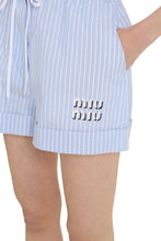 Load image into Gallery viewer, Striped cotton shorts
