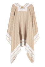 Load image into Gallery viewer, Jacquard shawl with frayed edges
