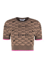Load image into Gallery viewer, All-over logo knitted t-shirt
