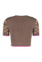 Load image into Gallery viewer, All-over logo knitted t-shirt
