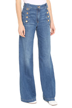 Load image into Gallery viewer, Denim flared pants
