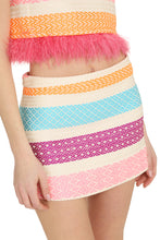 Load image into Gallery viewer, Striped mini skirt
