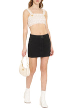 Load image into Gallery viewer, Lurex tweed cropped top
