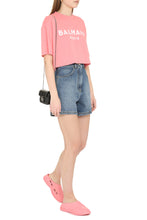 Load image into Gallery viewer, Logo detail cropped t-shirt

