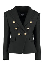 Load image into Gallery viewer, Cotton double-breasted blazer

