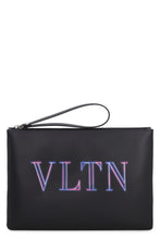 Load image into Gallery viewer, Valentino Garavani - Logo detail flat leather pouch
